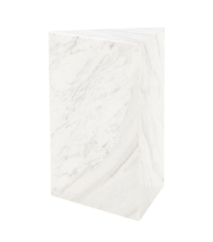 CB2三白色大理石边桌