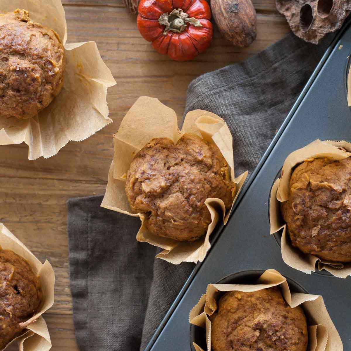 两种原料的南瓜松饼由Liv制作