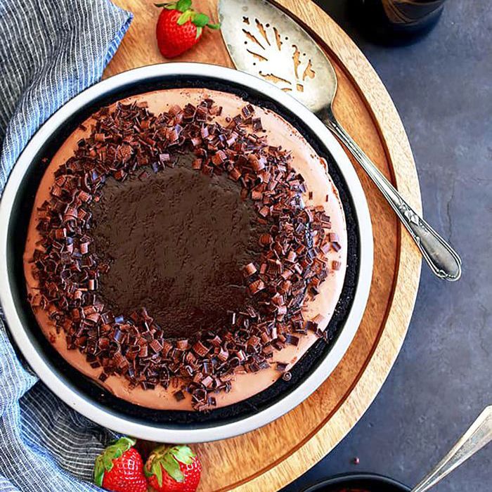 易点心食谱 - 吉尼斯巧克力芝士蛋糕