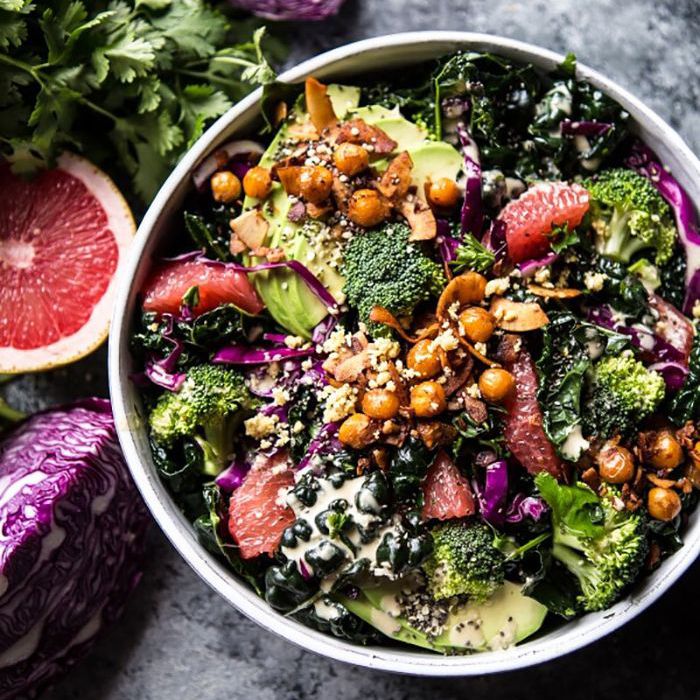 美味的绿色排毒沙拉