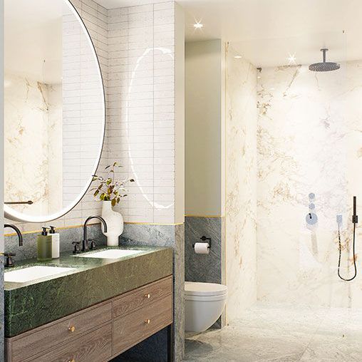 绿色大理石水槽设计