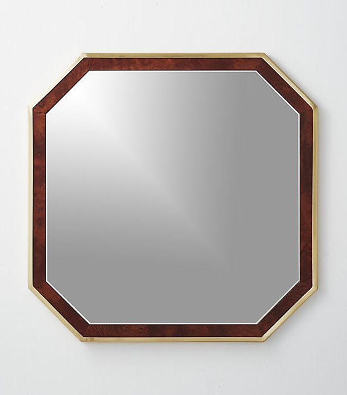 CB2悦木材和黄铜镜子32