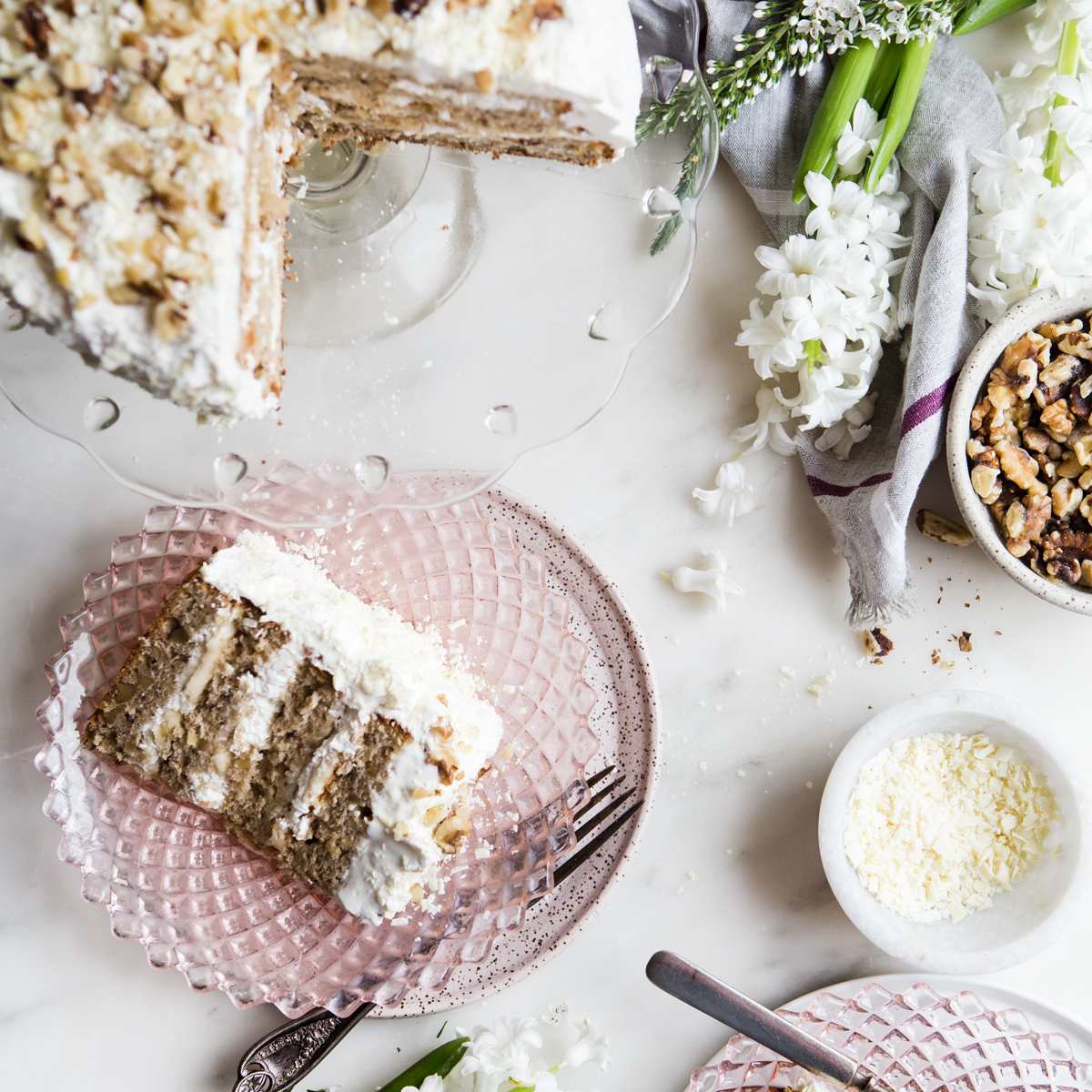 最好的蛋糕食谱-现代特有的香蕉核桃蛋糕