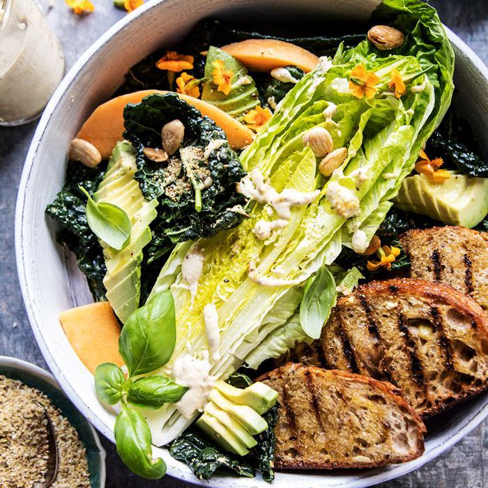 素食主义者凯撒沙拉