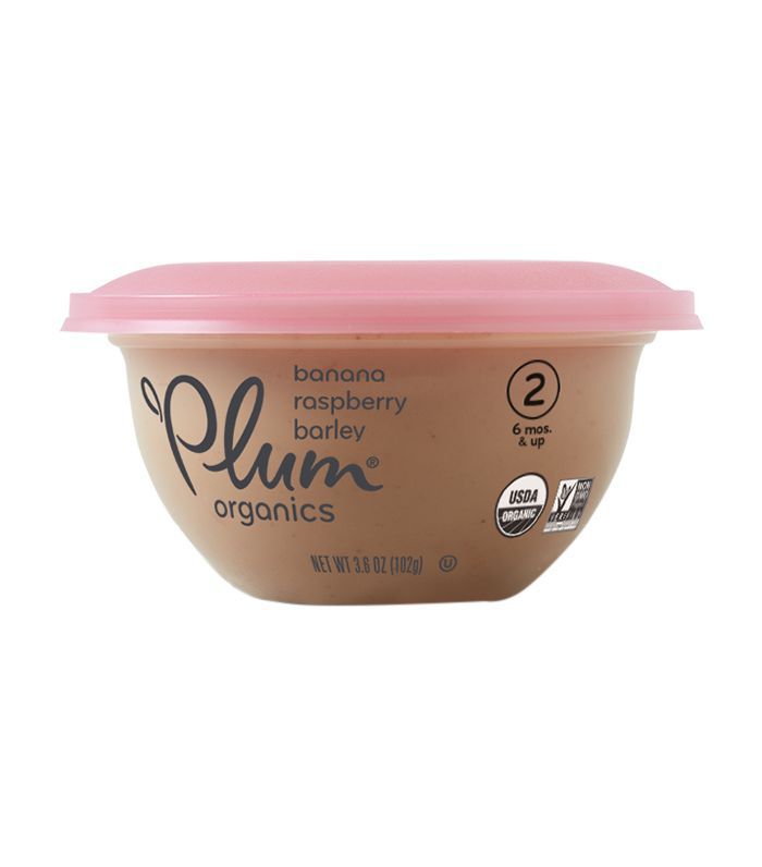 紫色的有机婴儿碗