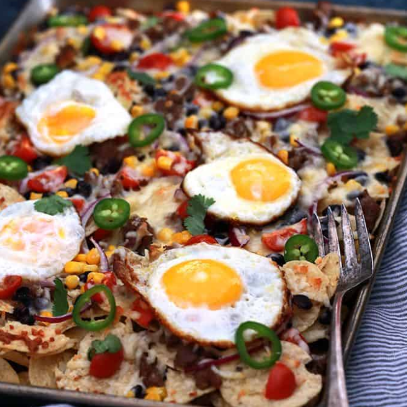 烤盘韦沃斯rancheros玉米片