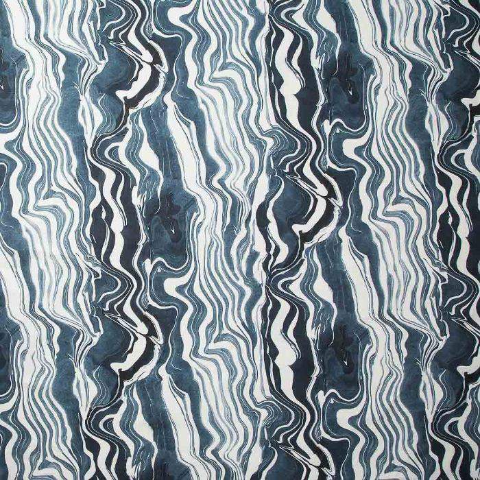 丽贝卡·阿特伍德的海军蓝大理石条纹织物