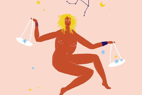 天秤星座的图示。