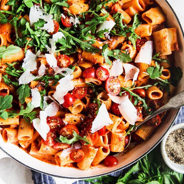 意大利面配番茄霜酱