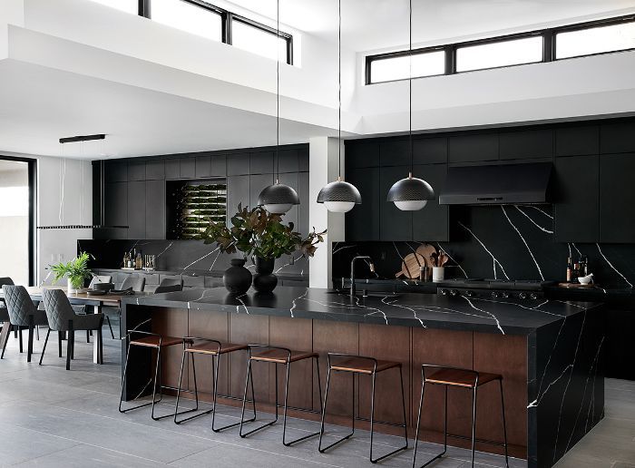 黑色厨房室内设计