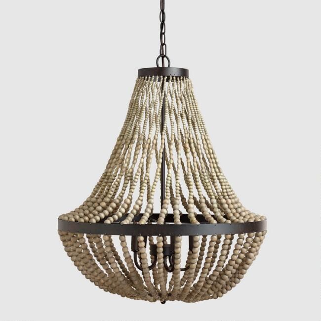 成本加上世界市场大木珠吊灯由世界市场“class=