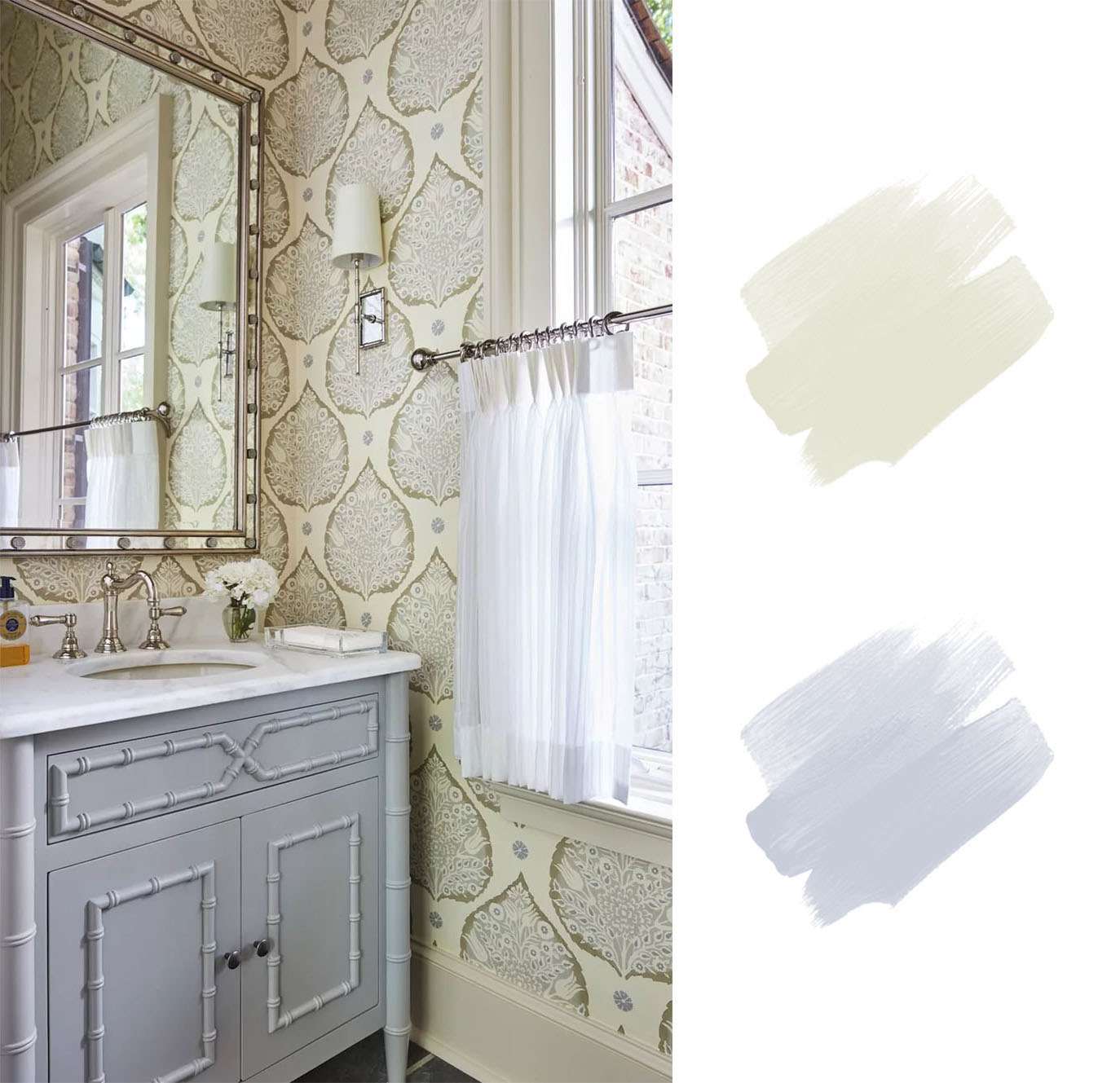 最好的大地色调-蓝色和奶油色