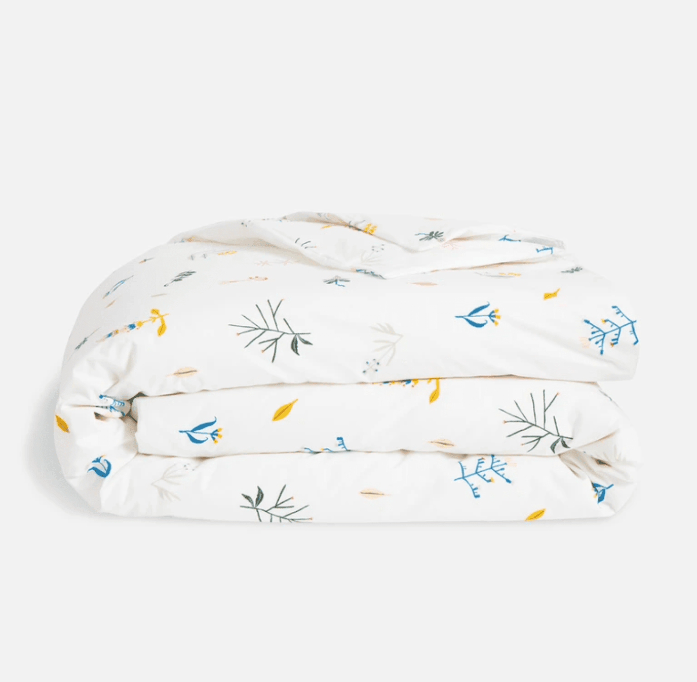 布鲁克林经典羽绒被套管在野花中