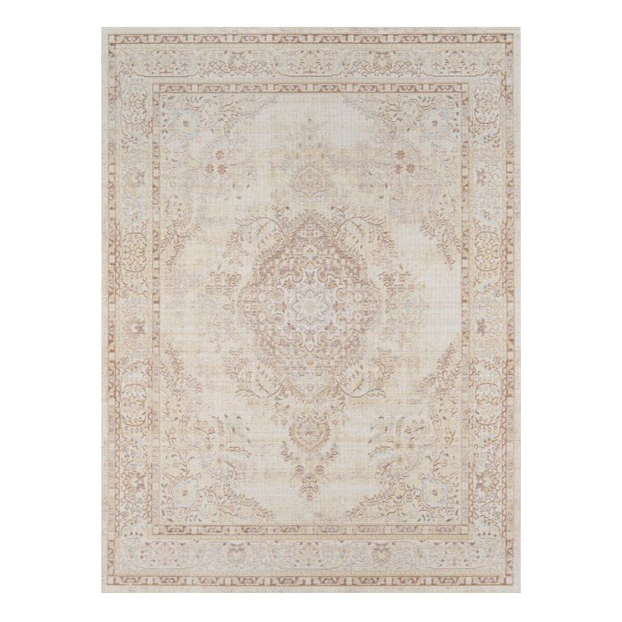 一张印着象牙的地毯，目前在Wayfair出售