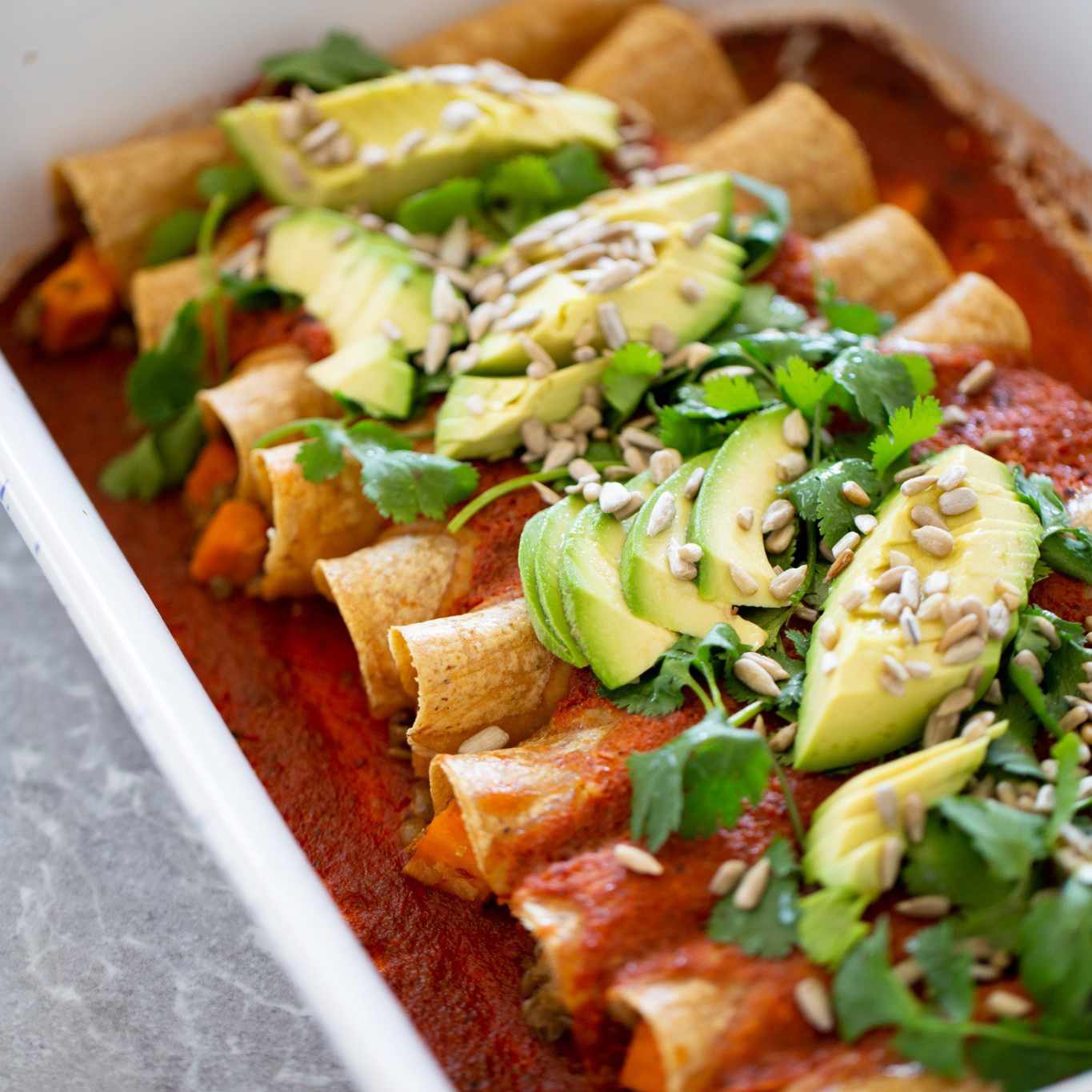 扁豆拌纯素玉米卷饼