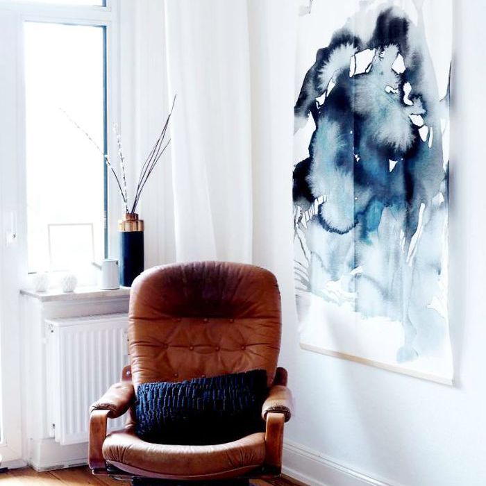 宜家黑客DIY水彩壁挂艺术品