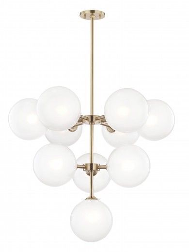 露露和乔治亚·贾利莎的枝形吊灯，年代久远的黄铜