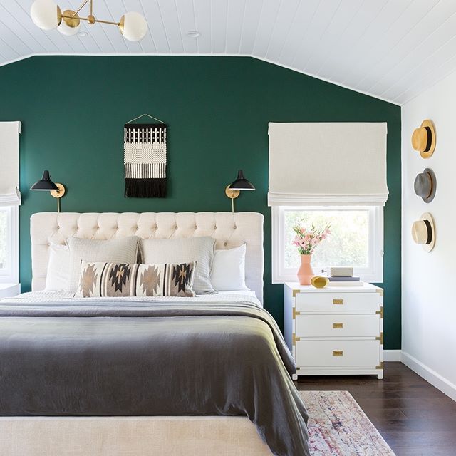 绿色的卧室
