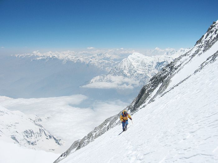 最高的山脉在世界上：道拉吉里峰
