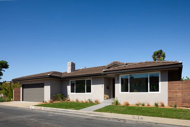 古色古香的灰色简易别墅风格家。