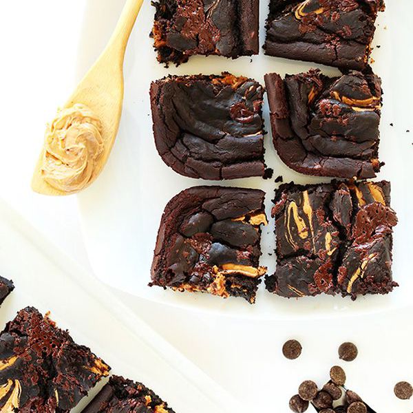 素食面筋免费花生酱巧克力蛋糕漩涡