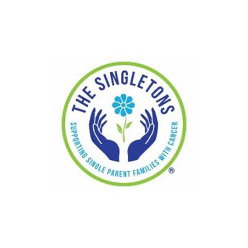 这是非营利慈善组织“单身人士”的标志，该组织旨在帮助身患癌症的单身父母。