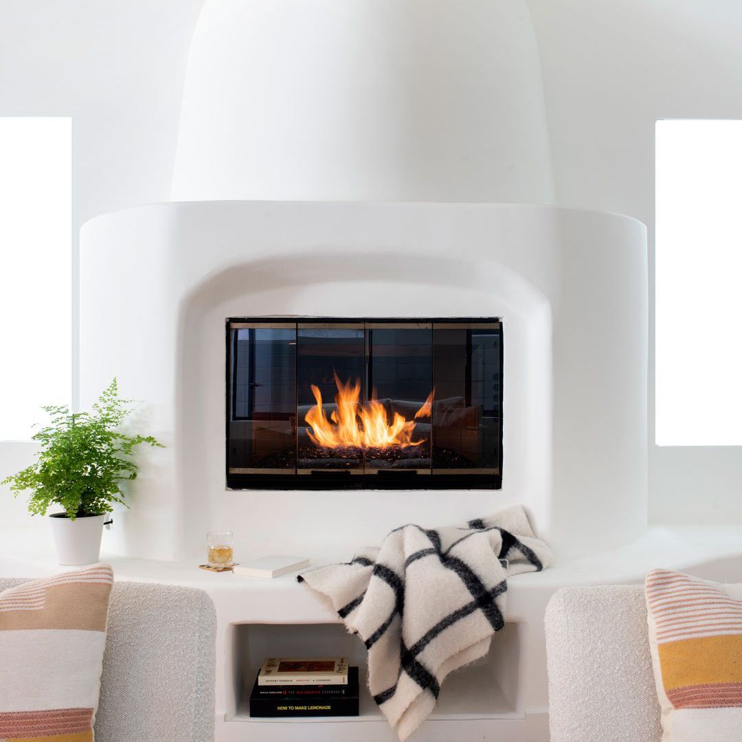 一个白色的空间，内置结构性折音