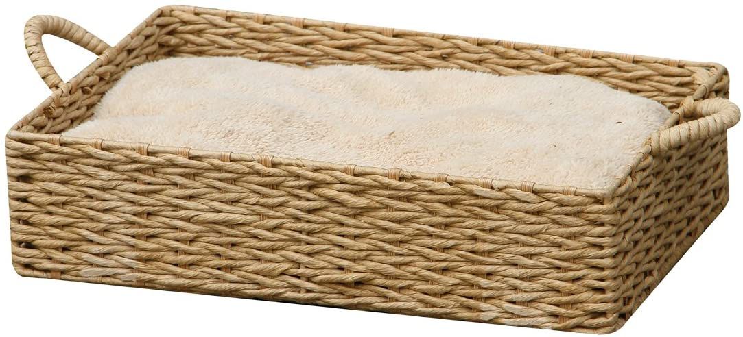 宠物手制纸绳圆床“class=