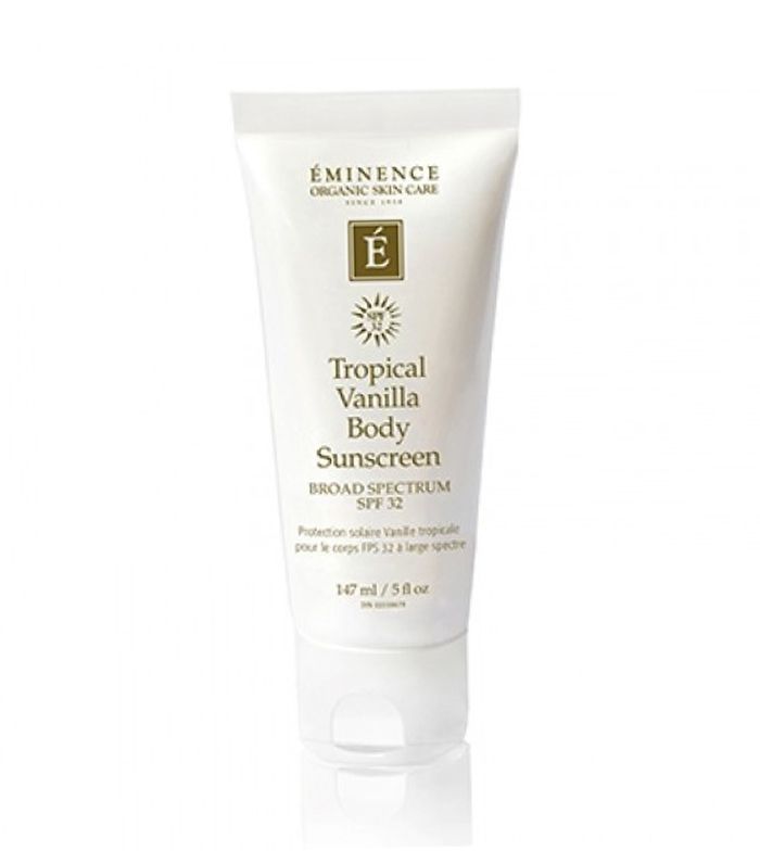 卓越有机护肤热带香草身体防晒SPF 32“class=