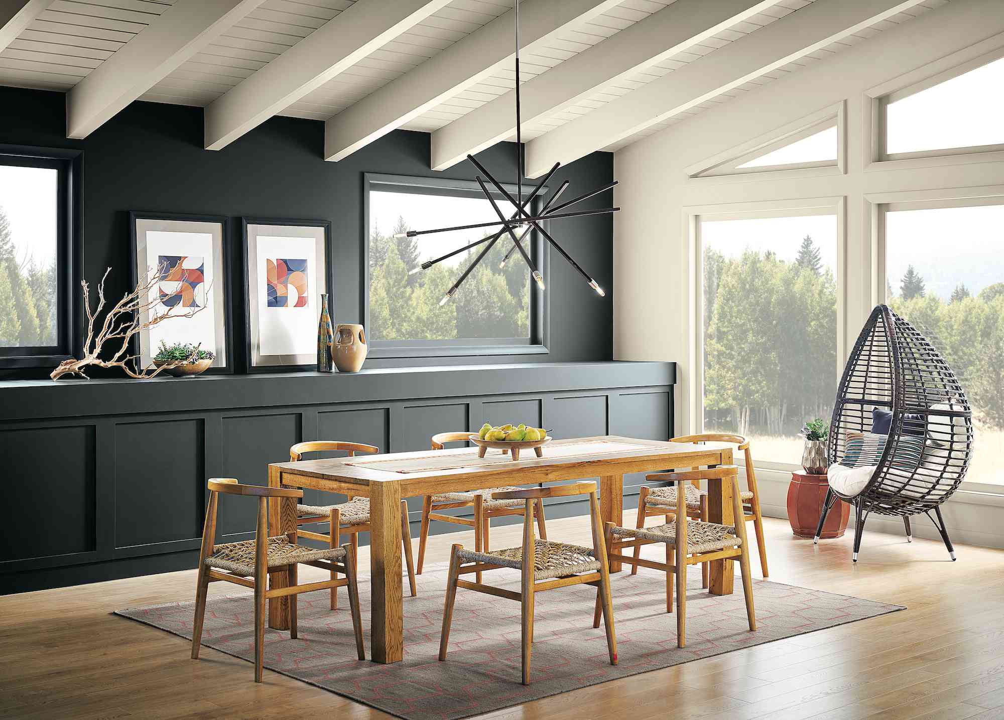 世纪中叶的现代餐厅