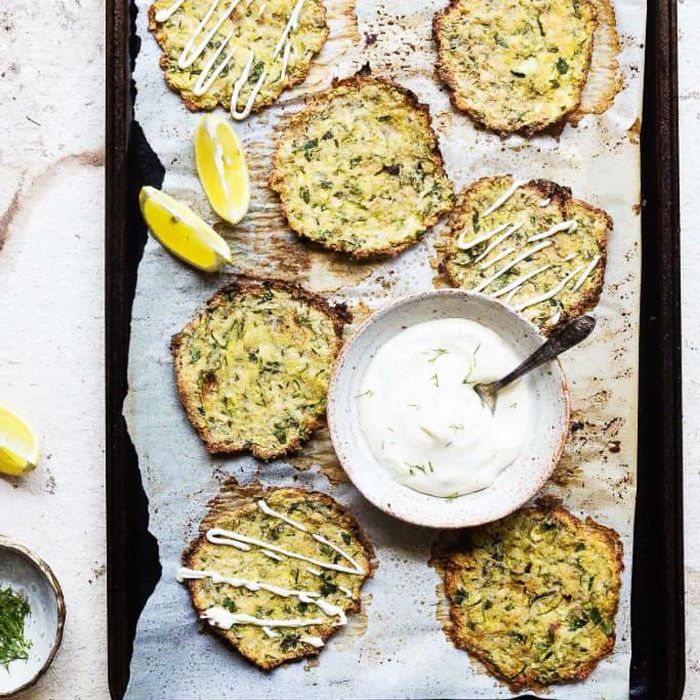 酮烤盘食谱 - 烤西葫芦油条