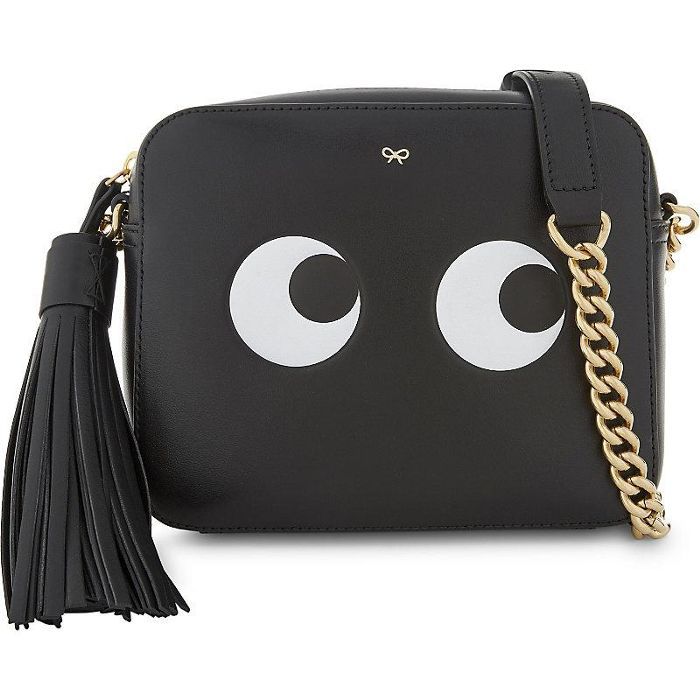 皮革的眼睛设计横身袋