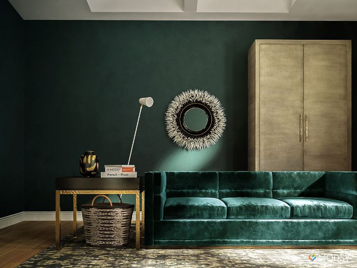 Modsy客厅“class=