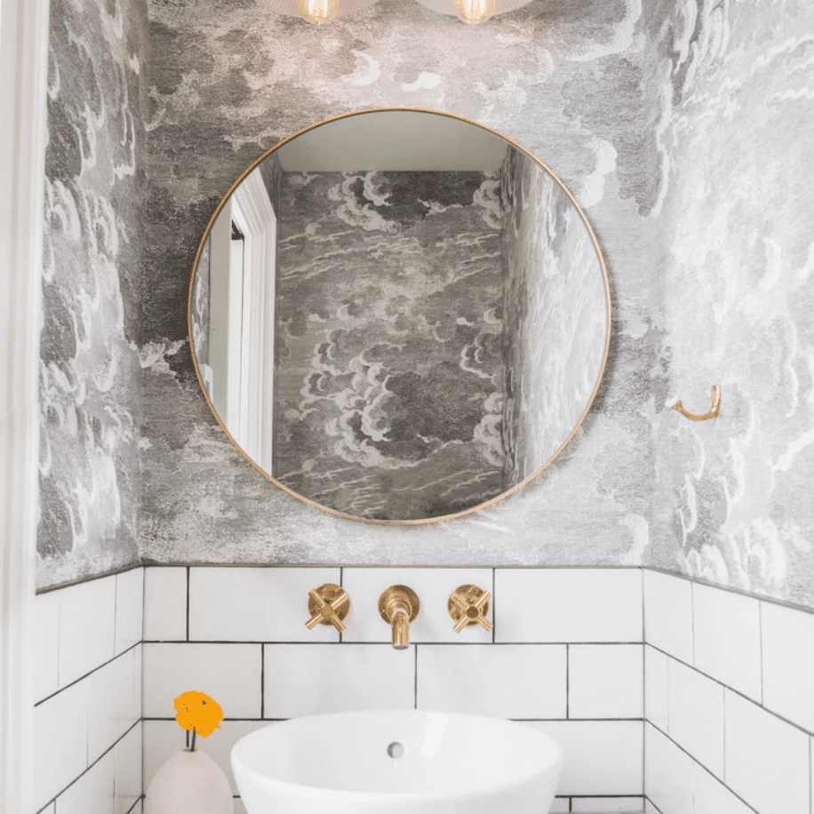 粉末室有黑白壁纸