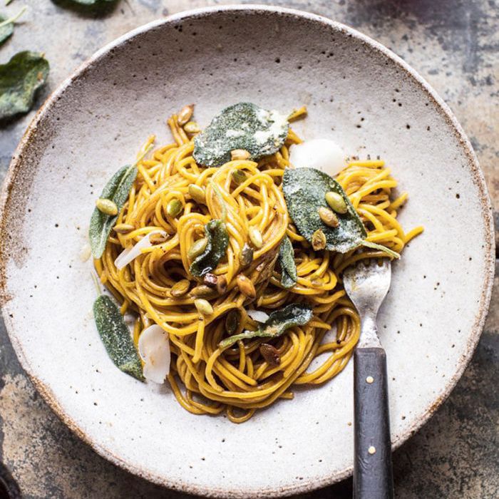 香脂鼠尾草酱南瓜意面