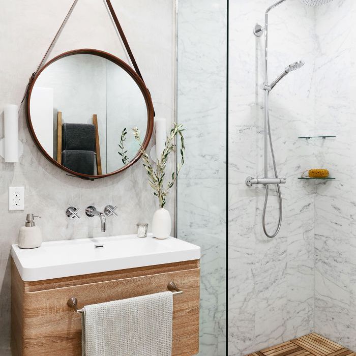 黑与白的主页视频，客房浴室