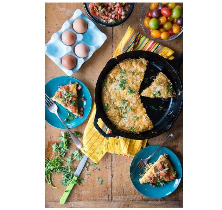 低碳水化合物奶酪墨西哥肉馅煎蛋饼