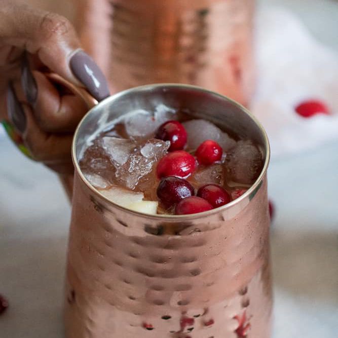 蔓越莓苹果酒橙色桑格利亚无酒精鸡尾酒
