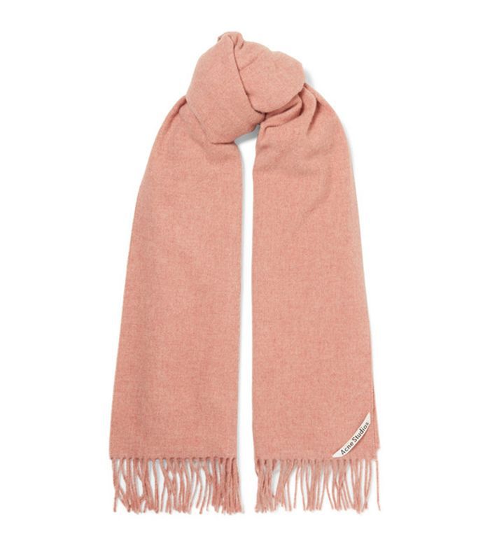 加拿大流苏混杂羊毛围巾