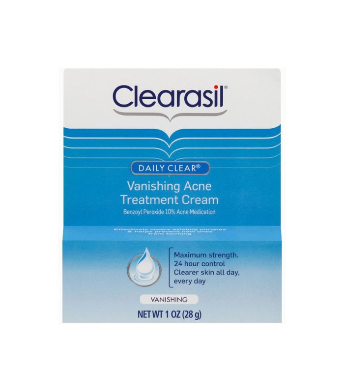 每日的Clearasil清除粉刺霜治疗痤疮在你40多岁