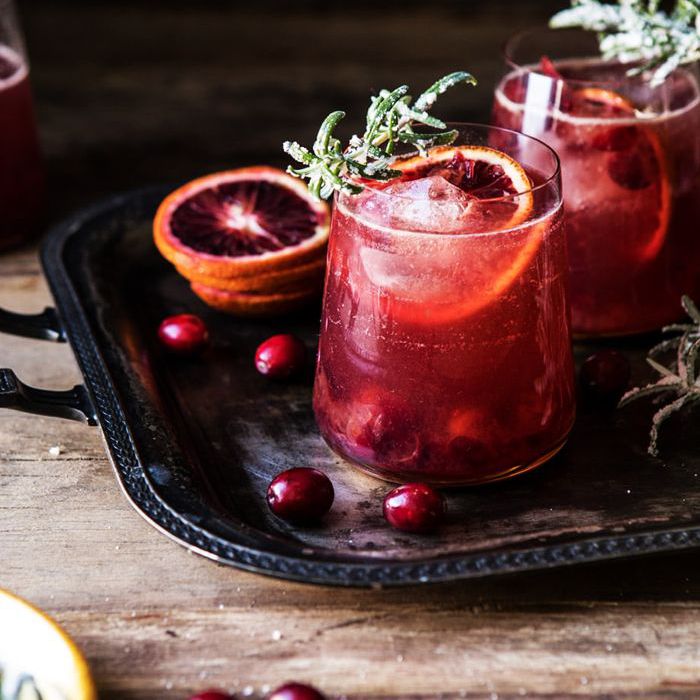 五香蔓越莓桃红spritzers