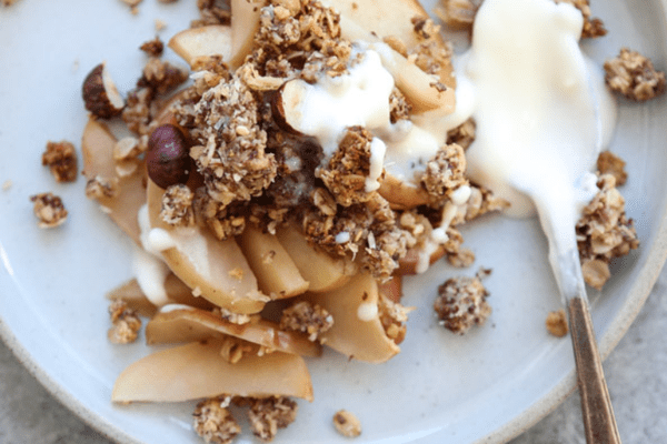 无麸质的苹果脆片“class=