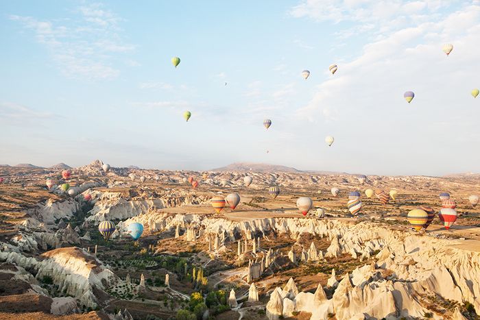 热气球在土耳其