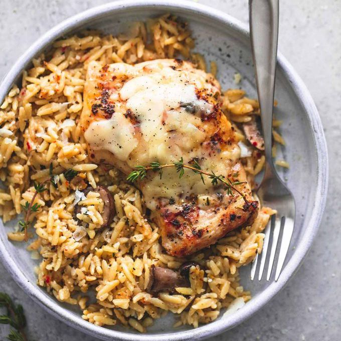 Parmesan Herb Chicken and Orzo