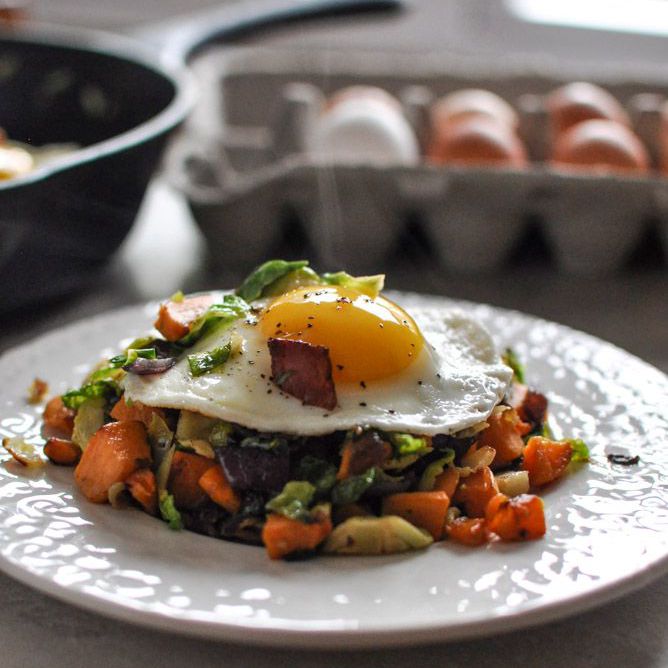 抱子甘蓝早餐食谱哈希