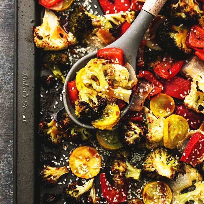 亚洲蔬菜混合泳酮烤盘食谱