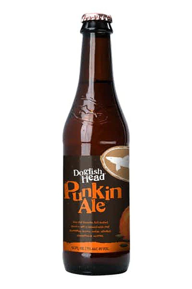 一瓶南瓜啤酒。