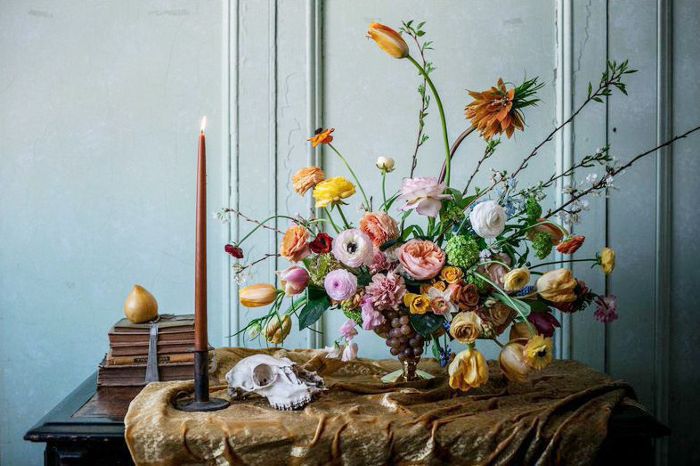 柔和的颜色的花束