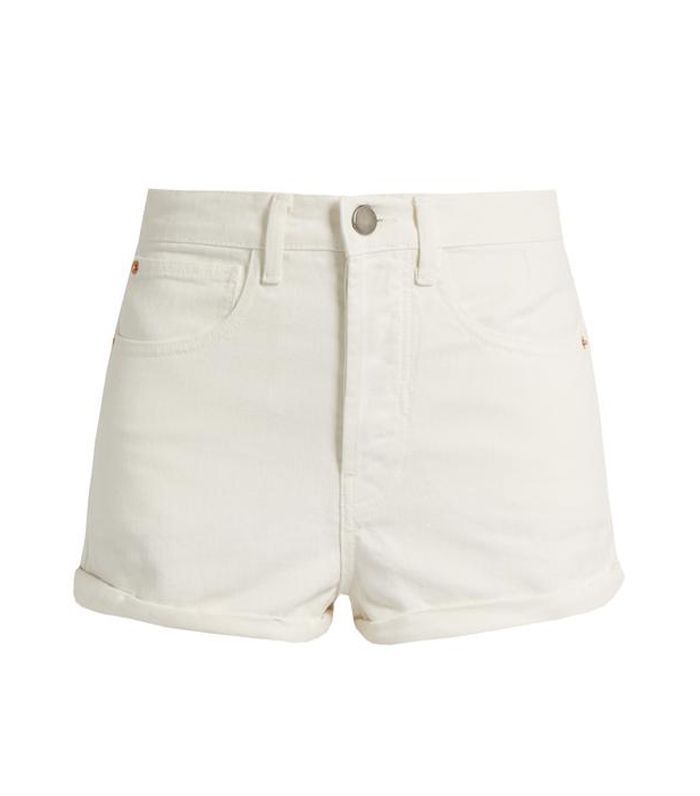 低截止牛仔短裤