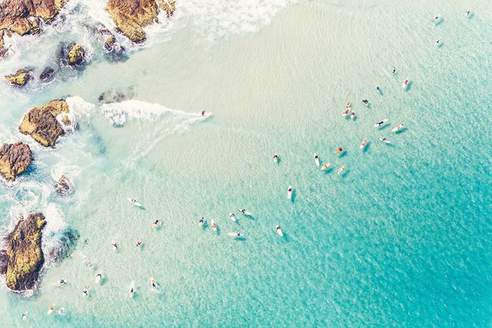 灰马林最好的海滩:拜伦湾，澳大利亚